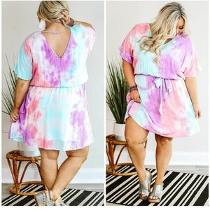 Tie Dye Dress Plus Size
